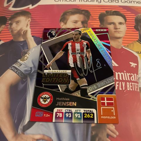 Panini premier league 2025 limited edition Jensen (signature)