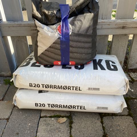 2x25 kg tørrmørtel