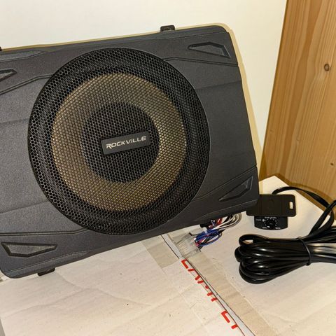 Rockville SS8P 400w 8" Slim Under-Seat Active Powered Car/Truck Subwoofer Sub