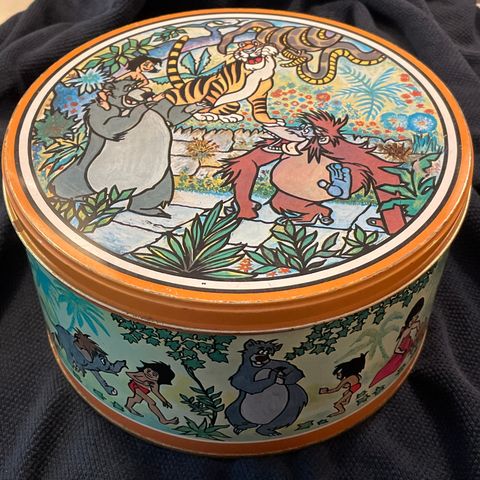 Disney Jungelboken Mowgli vintage kakeboks stor utgave