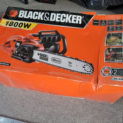 Black & Decker motorsag ubrukt