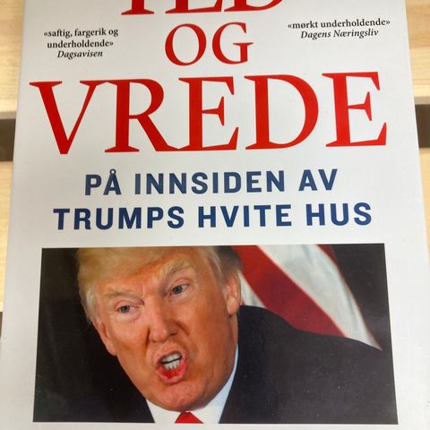 GRATIS FRAKT! Ild og vrede, Donald Trump