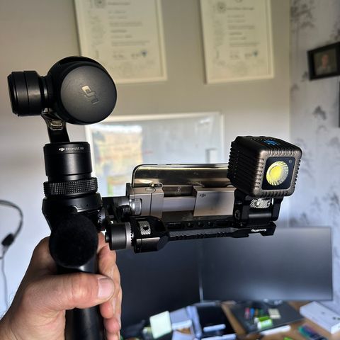 DJI Osmo + Lume Cube Lys