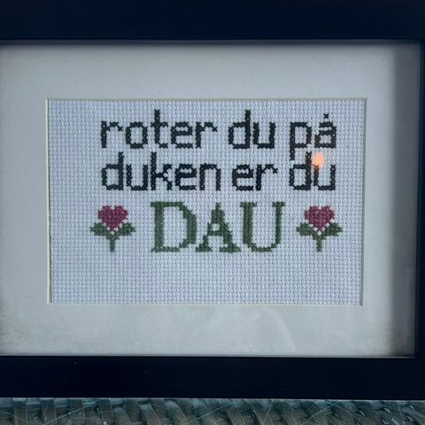 Morsomt broderi tekst