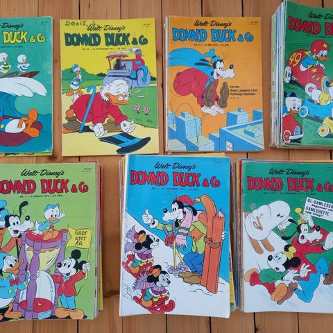 Donald Duck & Co 1970-76, 90 blader, selges!