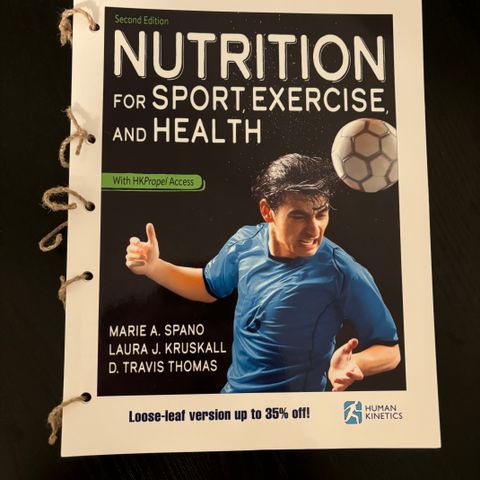 Nutrition for Sport, Exercise, and Health