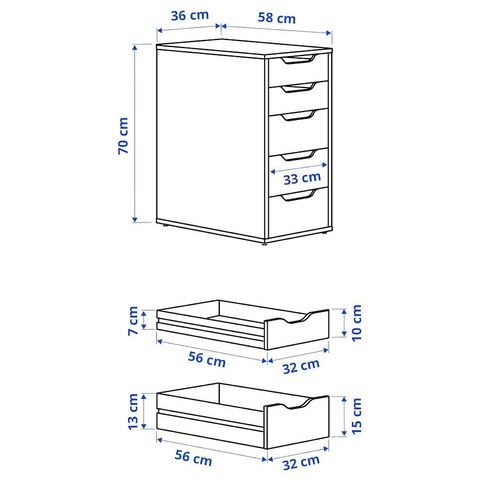 Ikea Alex Kommode