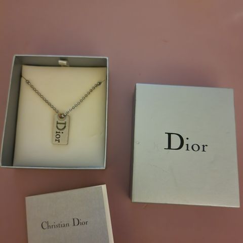 Vintage Dior dog tag armbånd