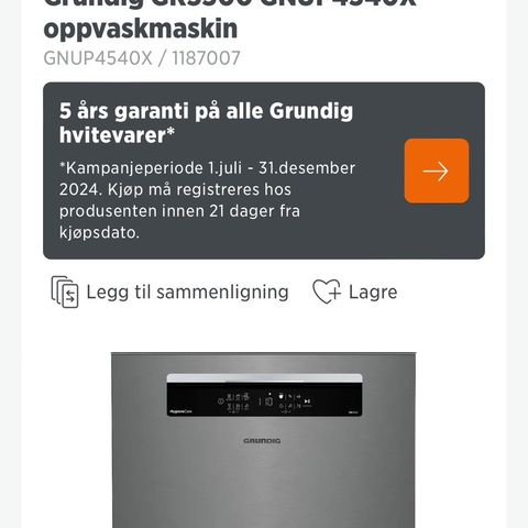 Grundig oppvaskmaskin selges , 2 år gammel og pent brukt