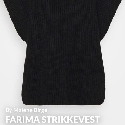 Farima Strikkevest fra By Malene Birger