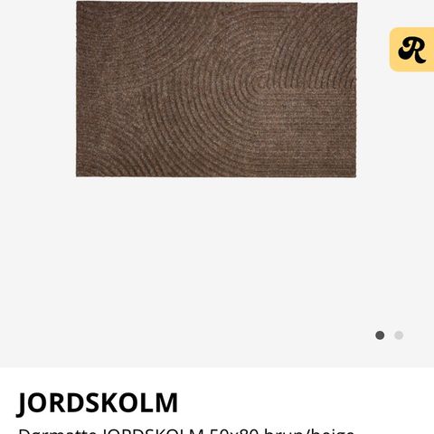 Jordskolm dørmatte fra JYSK