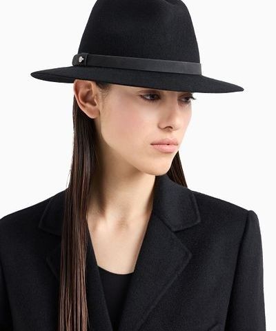 New Emporio Armani wool fedora hat