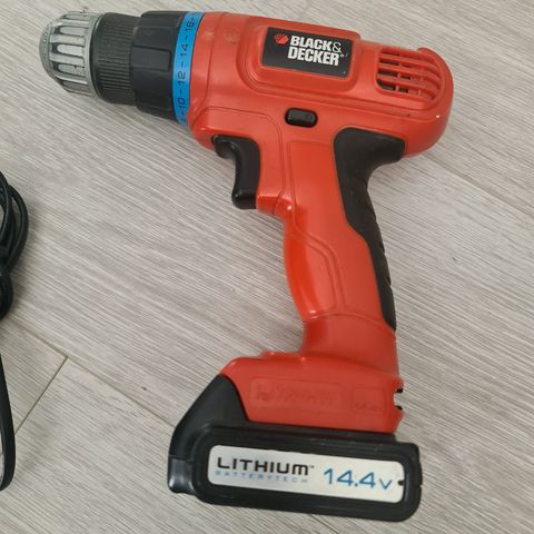 Black & Decker Drill/driver med 14.4 V Lithium-ion 1,1AH