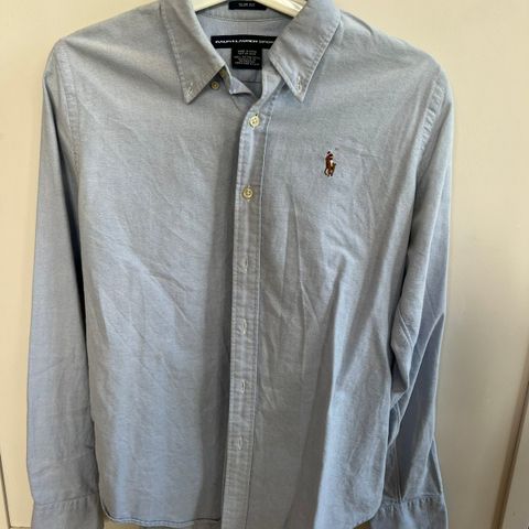 Blå Ralph Lauren polo skjorte