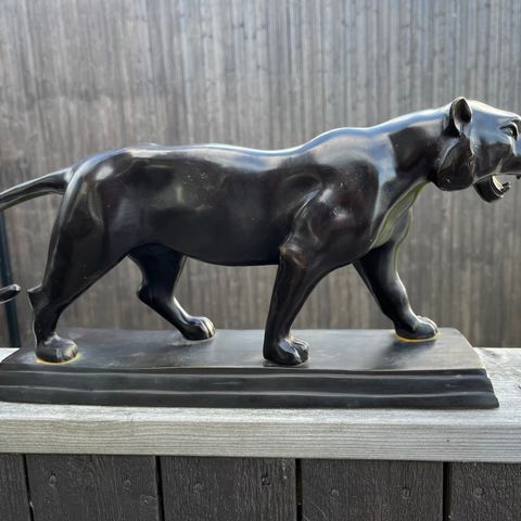 Skulptur , bronse, tiger