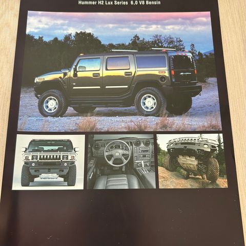 2004 HUMMER H2 bilbrosjyre - ark 2 s.