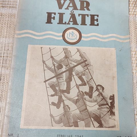 Vår Flåte NS blad februar 1943 inkludert porto