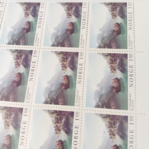 HELARK FRIMERKER NORGE NK 729 NORSK MALERKUNST I. 1974