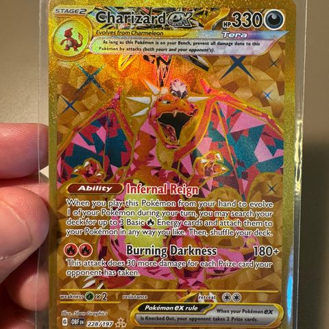 Charizard ex fra Obsidian Flames