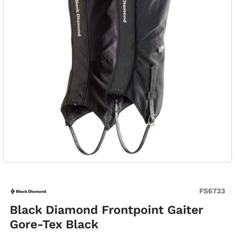 Black Diamond Frontpoint gamasjer Gore-Tex