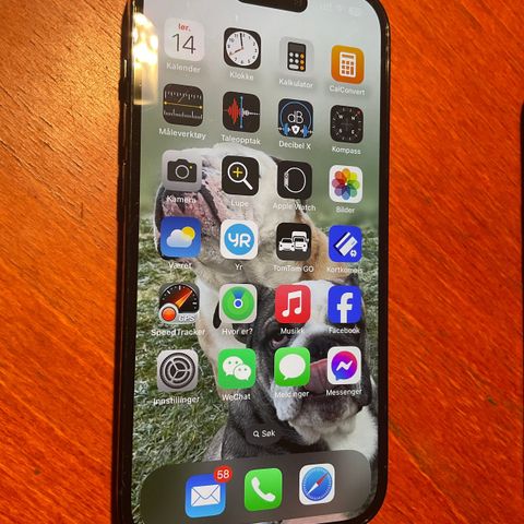 Iphone 14 Pro 256Gb med originalt skinndeksel, ingen feil eller skader