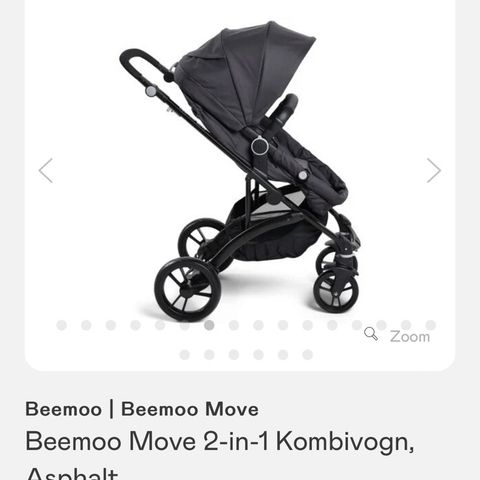 Beemoo Move 2-in-1 Kombivogn, Asphalt