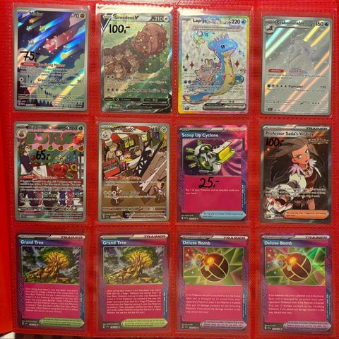 Diverese Pokemon hits fra XY, Sun & Moon, SwSh & Scarlet & Violet sett