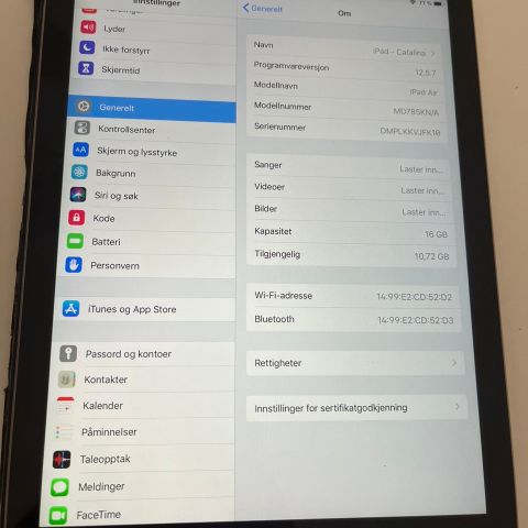 Ipad air 1