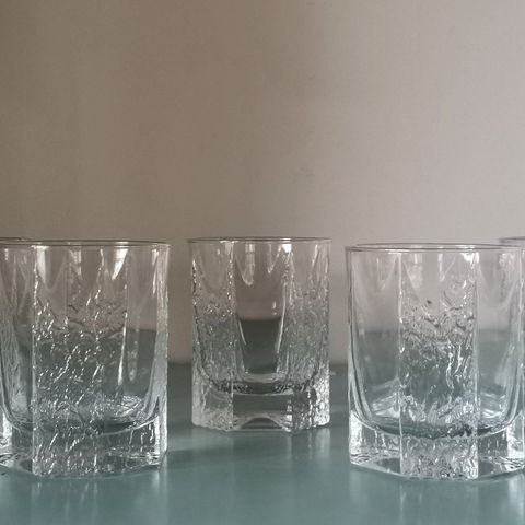 5 Stk Iittala Kalinka glass design Timo Sarpaneva