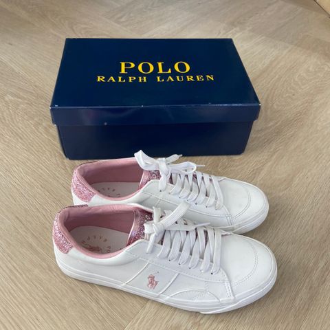 Polo sneakers, rosa glitter