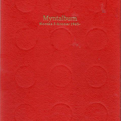 Myntalbum - Norske 5-Kroner 1963 - 1996 - KOMPLETT Album!