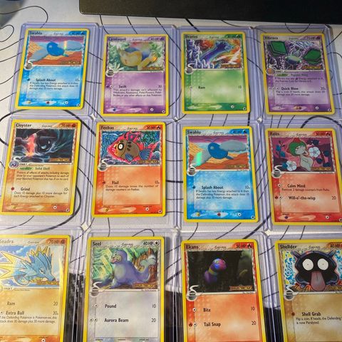 Selger divers Reverse Holos fra forskjellige EX sett, mellom LP og HP