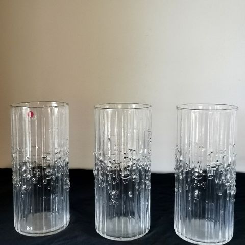 3 Stk Iittala Mesi drikkeglass design Tapio Wirkkala