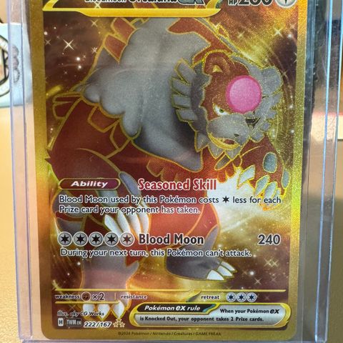 Bloodmoon Ursaluna ex Hyper Rare 222/167 Twilight Masquerade