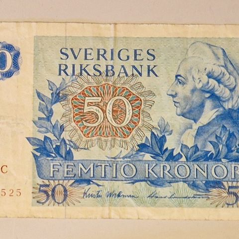 Sveriges riksbank 50 kroner 1976