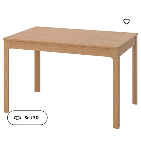 Spisebord fra Ikea Ekedalen