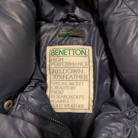 Benetton 70 % dun jakke