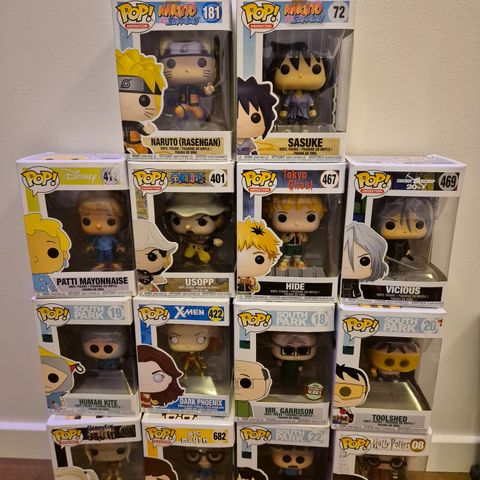 Funko pop selges til billig pris (Anime, south park etc)