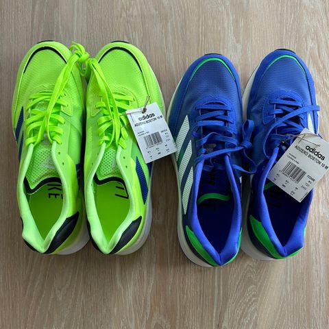 Adizero Boston 10 str 44 selges 1100 kroner pr par 2000 kroner for begge