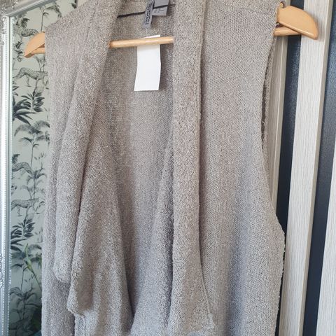 lang genser vest oversize H&M  Ny! Grå M 38