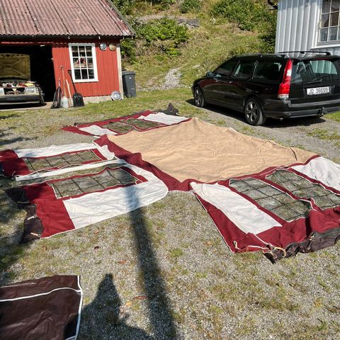 Fortelt til camping vogn