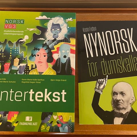 Intertekst norsk vg3 (bok for privatister) + Nynorsk for dumskallar