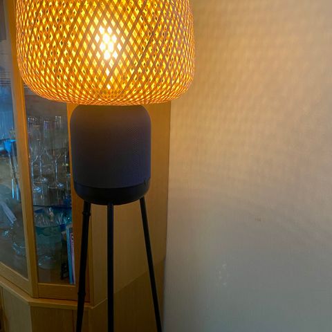 Retro look ‘ lampe med symfonisk trådløs høytalere.