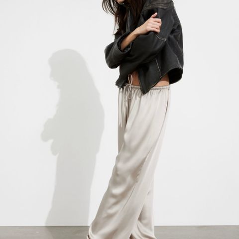 & Other Stories satin trousers