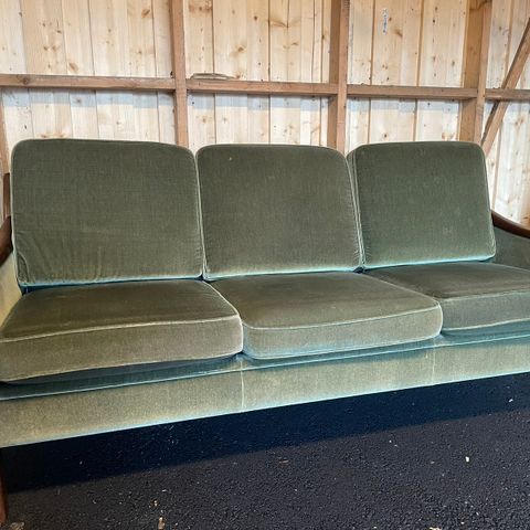 Sofa 3-seter + stol