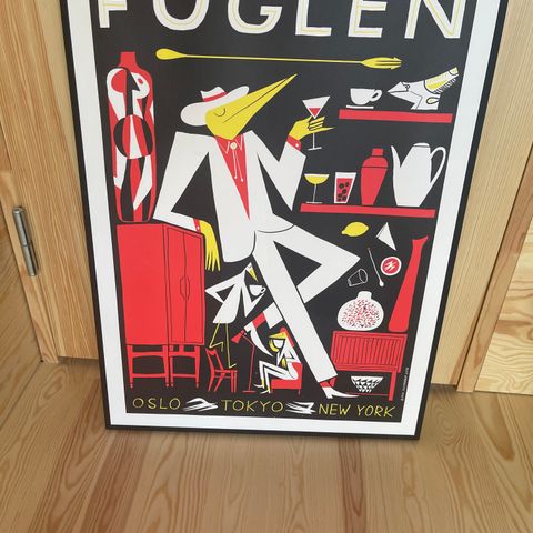 The classic Fuglen poster by Bendik Kaltenborn