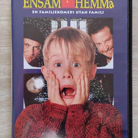 Dvd familiefilm. Hjemme alene. Norsk tekst.