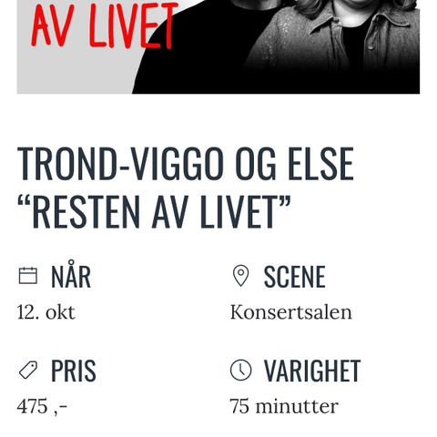 Else og Trond Viggo - Resten av livet