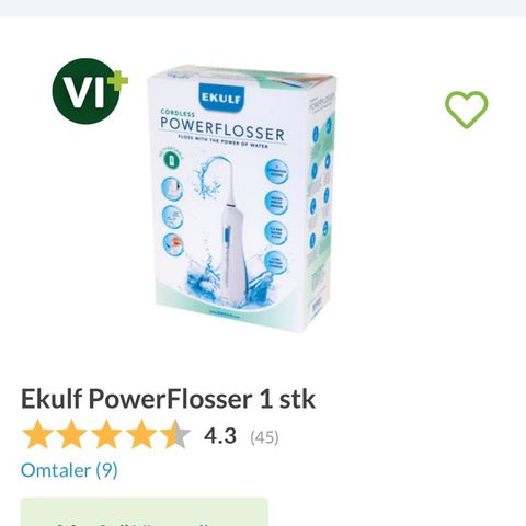 Powerflosser elektrisk munnspyler