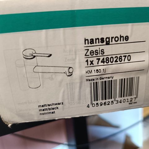 HansGrohe Zesis 150 1Jet Sort Matt! Kjøkkenkran, Kjøkkenarmatur